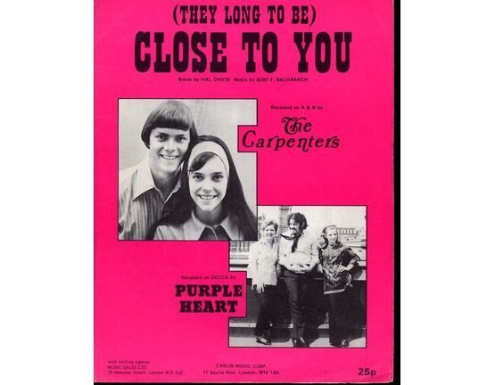 5831 | They Long To Be Close to You - The Carpenters and Purple Heart