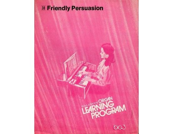 5932 | Friendly Persuasion, film title song -  Baldwin Organ Learning Program - No. 38