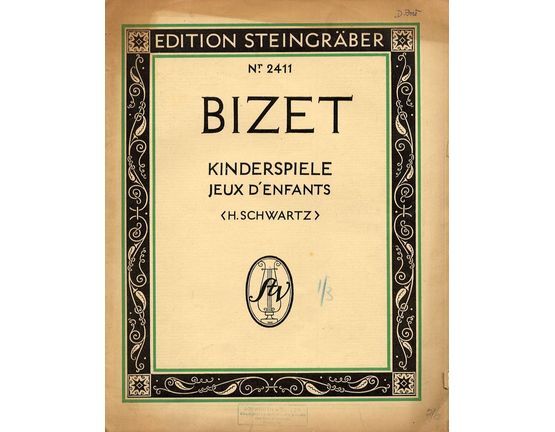 5974 | Bizet Kinderspiele jeux D'enfants - Op. 22 -  Kleine Suite fur Orchester - Edition Steingraber No. 2411