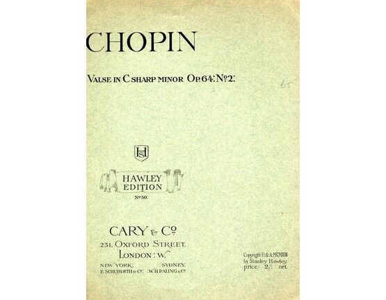 6021 | Chopin - Valse in C sharp minor - Opus 64, No. 2