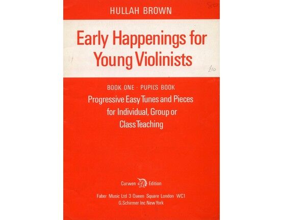 6104 | Early Happenings for Young Violinists Book 1, Progressive easy tunes and pieces for individual, group or class teaching