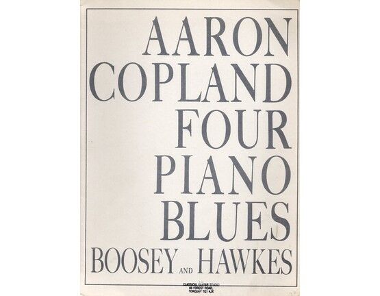 6105 | Aaron Copland -  Four Piano Blues