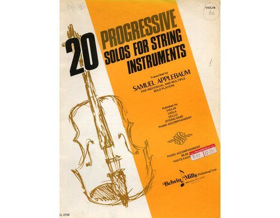 6137 | 20 Progressive Solos for String Instruments