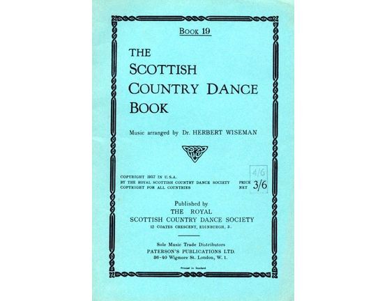 6173 | The Scottish Country Dance Book, Book 19, - With a Complete guide to the Steps