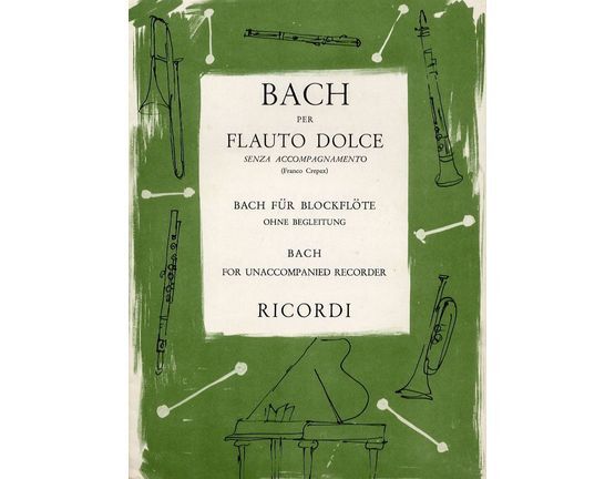 6178 | Bach For Unnaccompanied Recorder