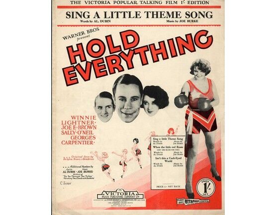6188 | Sing A Little Theme Song - From the Warner Bros. and Vitaphone Singing Picture "Hold Everything" - Featuring Winnie Lightner - Joe E. Brown - Sally O'