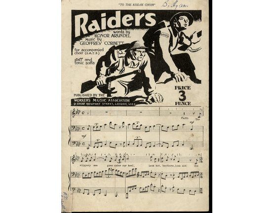 6215 | Raiders - for Accompanied Choir - Staff and Tonic Solfa - Workers Musical Association
