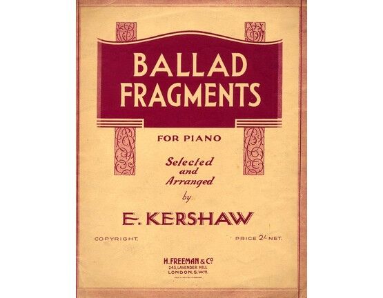 6226 | Ballad Fragments for Piano - Piano Solo