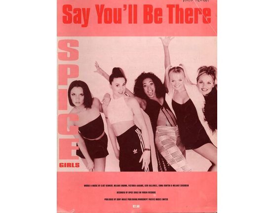6280 | Say You'll be there - Recorded by The Spice Girls on Virgin Records -  For Piano and Voice with Guitar chord symbols