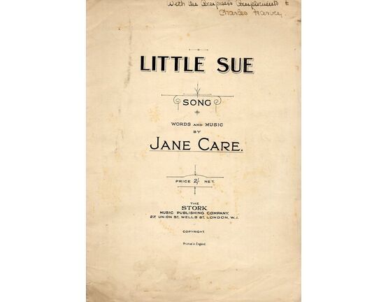 6549 | Little Sue - Song For Piano and Voice