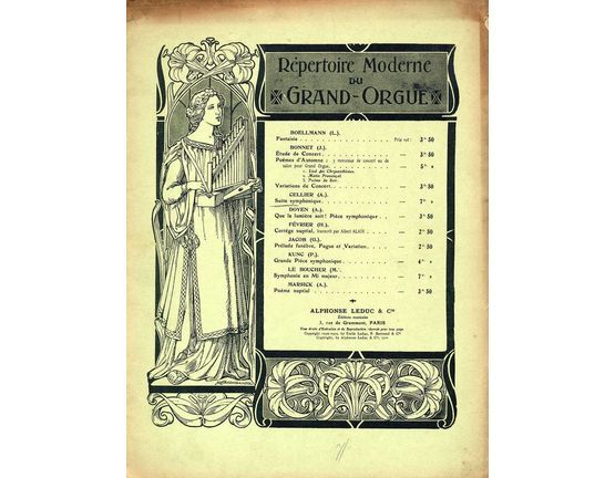 6561 | Suite Symphonique - Pour Grand Orgue - Repertoire Moderne du Grand Orgue Series