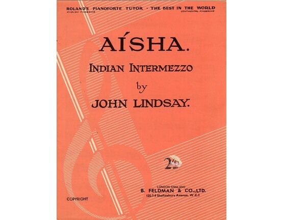 6587 | Aisha, Indian Intermezzo -  Piano Solo