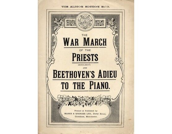 6614 | War March of the priests - from 'Athalie'  - Piano solo