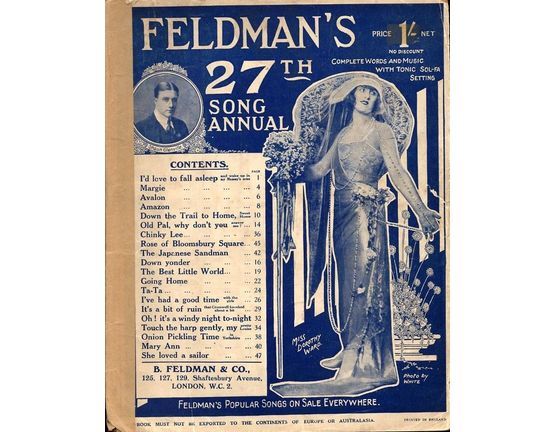 6630 | Feldman's 27th Song Annual - Complete Words and Music featuring Shaun Glenville and Dorothy Ward