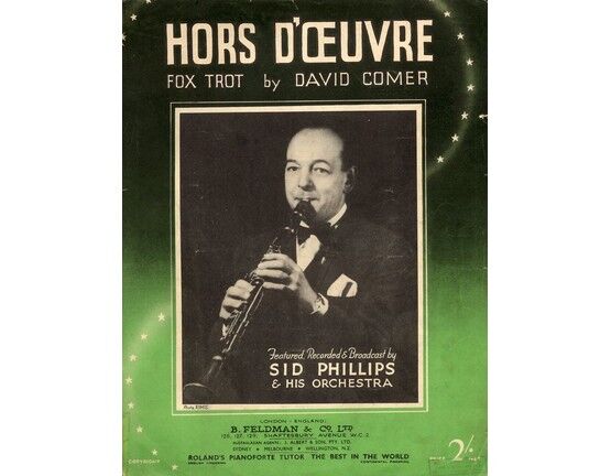 6630 | Hors D'oeuvre - Fox Trot Piano Solo - As performed by Sid Phillips
