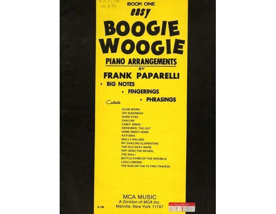 6657 | Easy Boogie Woogie Piano Arrangements. Book 1