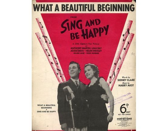 6674 | What A Beautiful Beginning - From the 20th Century Fox Picture "Sing and be Happy"
