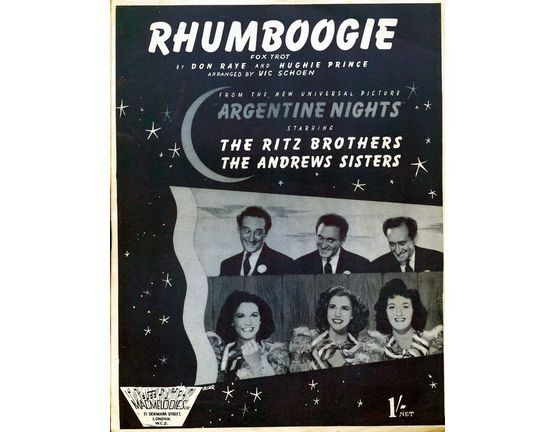 6691 | Rhumboogie - As performed by The Ritz brothers and Andrews Sisters in "Argentine Nights"