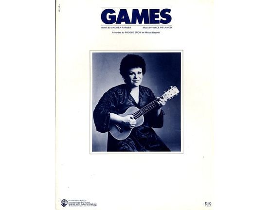 6751 | Games - Recorded by Phoebe Snow on Mirage Records