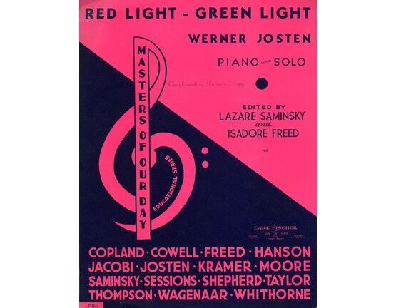 6812 | Red Light, Green Light - Piano Solo - Masters of Our Day Educational Series