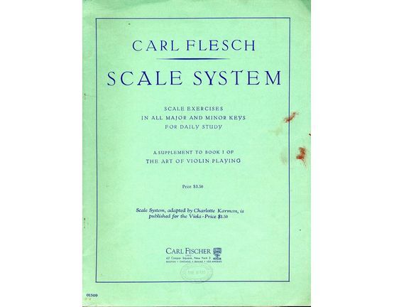 6812 | Scale System - Scale exercises in all major and minor keys for daily study - Supplement to Book 1 of The Art of Violin Playing
