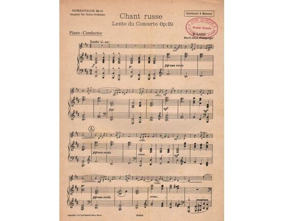 6847 | Chant Russe - Lento du Concerto Op.29