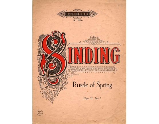 6868 | Rustle of Spring - Op. 32 - No. 3 - Peters Edition - No. 2870