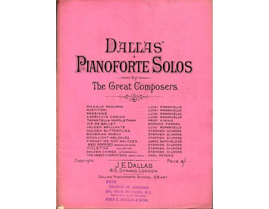 6901 | Red Poppies Morceau de Salon - Dallas' Pianoforte Solos