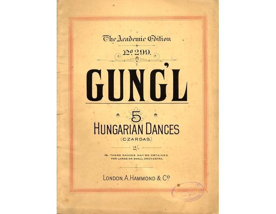 6925 | 5 Hungarian Dances (Czardas) - The Academic Edition No. 299 - Op. 305