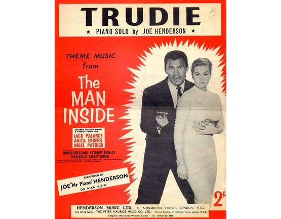 6926 | Trudie - Piano Solo - Theme Music from "The man inside" - Featuring Jack Palance & Anita Ekberg