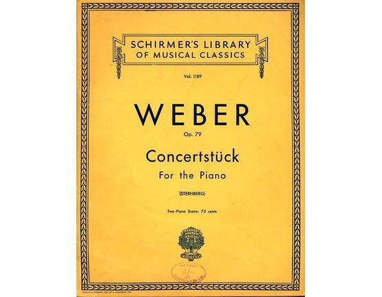 6953 | Concertstuck for the Piano - Op. 79 - Schirmers Library of Musical Classics Vol. 1189 - Orchestra accompaniment arranged for a Second Piano