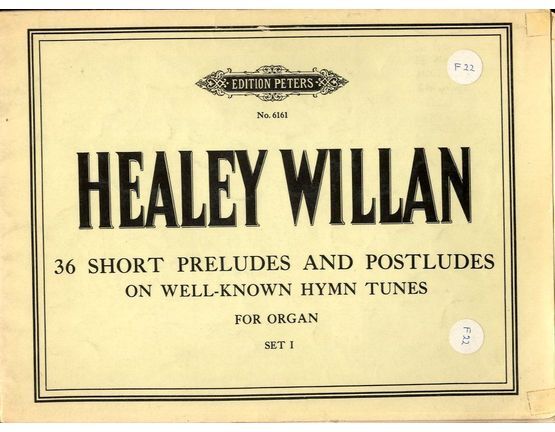 7055 | 36 Short Preludes and Postludes on Well-Known Hymn Tunes - For Organ - Set I - Edition Peters No. 6161