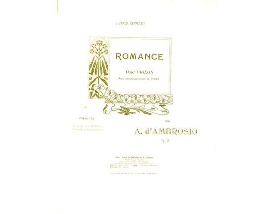 7105 | Romace pour Violon avec accompagnement de Piano - Op. 9