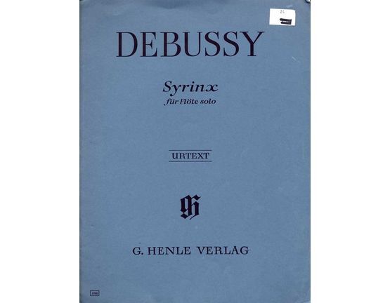 7118 | Debussy - Syrinx - Solo Flute fur flote solo - URTEXT Edition