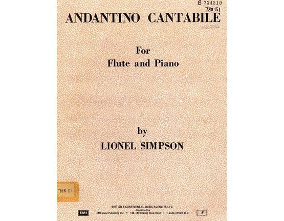 7132 | Andantino Cantabile - For Flute and Piano