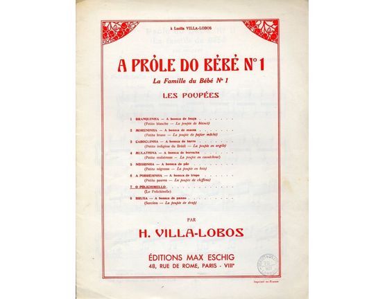 7152 | O Polichinello - A Prole do Bebe (La famille du Bebe) No. 7 - Piano Solo - Eschig edition no. M.E.2653