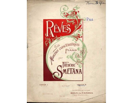 7160 | Reves - Pieces No.s 4, 5, 6 from "Six Morceaux Caracteristiques pour Piano"