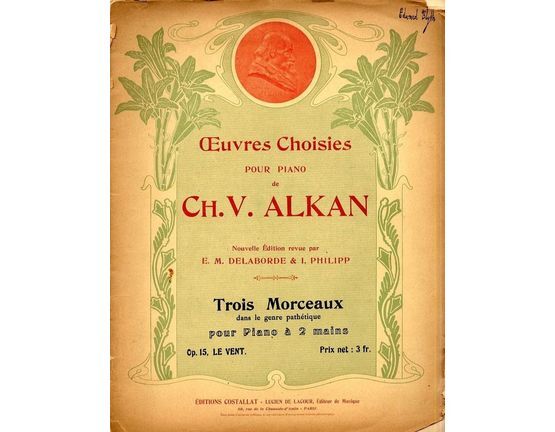 7200 | Alkan - Le Vent - From Trois Morceaux dans le genre pathetique - Pour Piano a 2 mains - Op. 15, No. 2