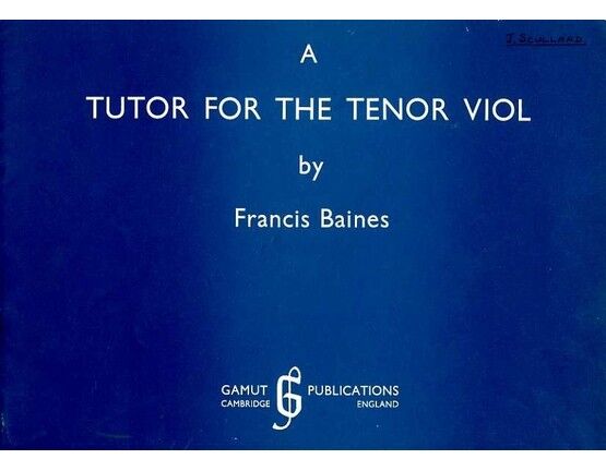 7217 | A Tutor for the Tenor Viol