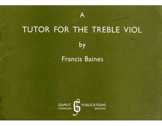 7217 | A Tutor for the Treble Viol