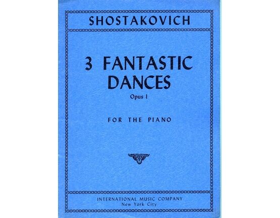 7237 | 3 Fantastic Dances - For the Piano - Op. 1