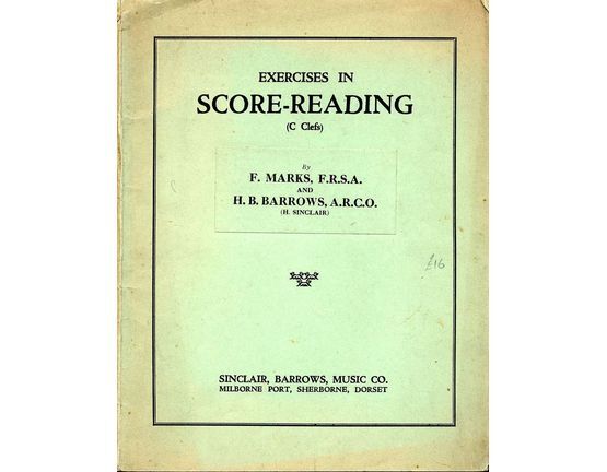 7247 | Exercises in Score-Reading (C Clefs)