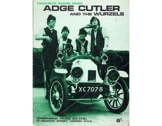 7300 | Favourite Songs from Adge Cutler and The Wurzels  -  Song Book - Including photographs