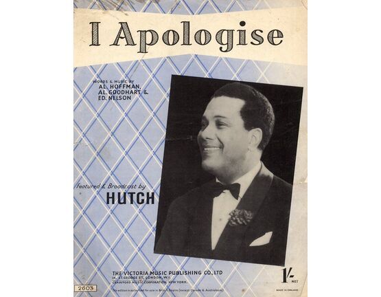 7303 | I Apologise - Featured & Broadcast by Hutch