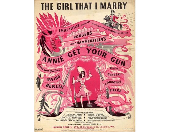 7334 | The Girl that I Marry - Song - From "Annie Get Your Gun"