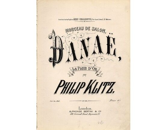7420 | Danae. Morceau de salon for Piano