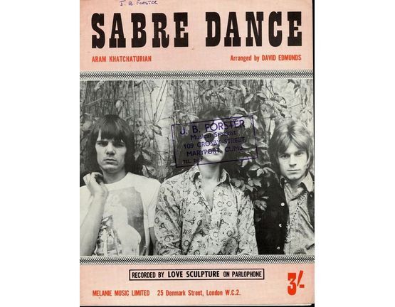 7428 | Sabre Dance - Recorded by Love Sculpture on Parlophone
