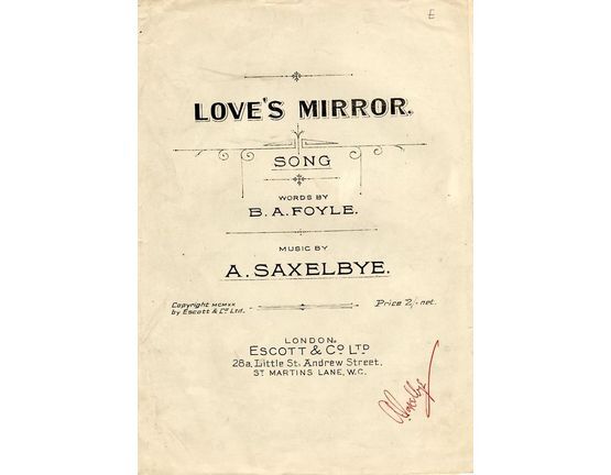 7489 | Love's Mirror - Song in key of E major