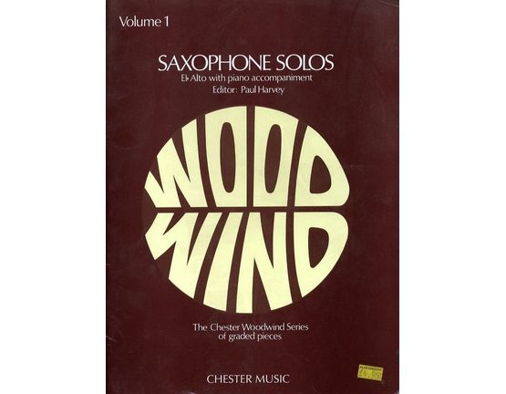 7568 | Saxophone Solos  - E flat Alto with Piano accompaniment - Volume 1 - The Chester Woodwind Series of graded pieces