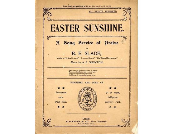 7745 | Easter Sunshine - A Song Service of Praise